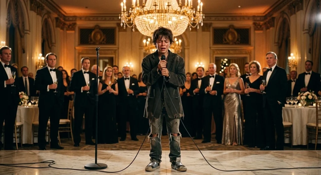 Homeless Boy Sings at Charity Gala—Billionaire’s Reaction Stuns Everyone