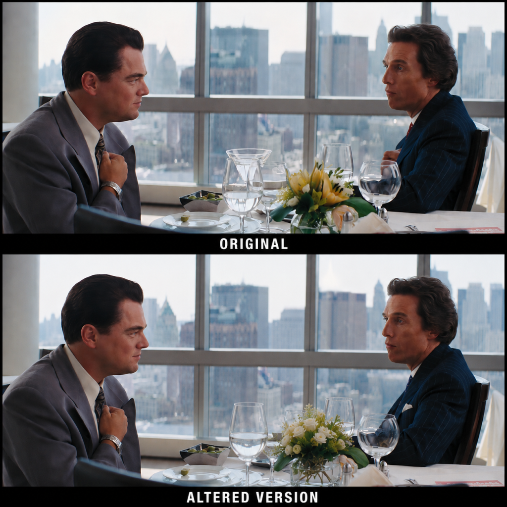 Find the differences from “The Wolf of Wall Street”