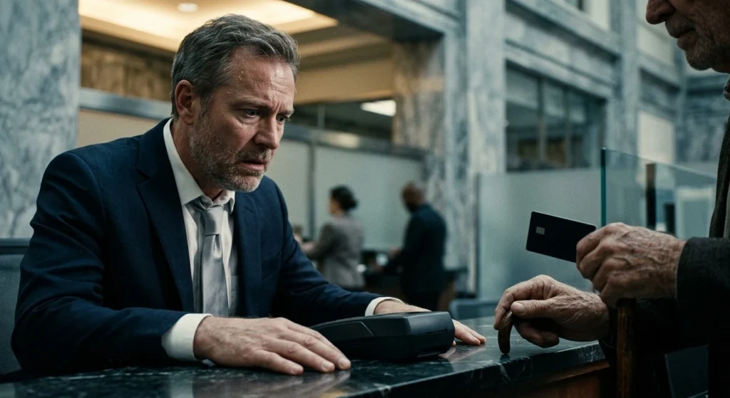 The bank president mocked a quiet old man — then saw his account balance