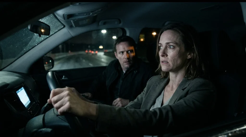 She Was On The Phone With Her Husband — He Was In Her Backseat