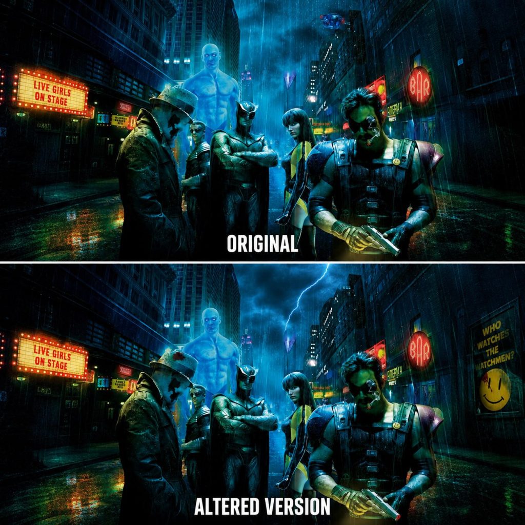 Find the differences from “Watchmen”
