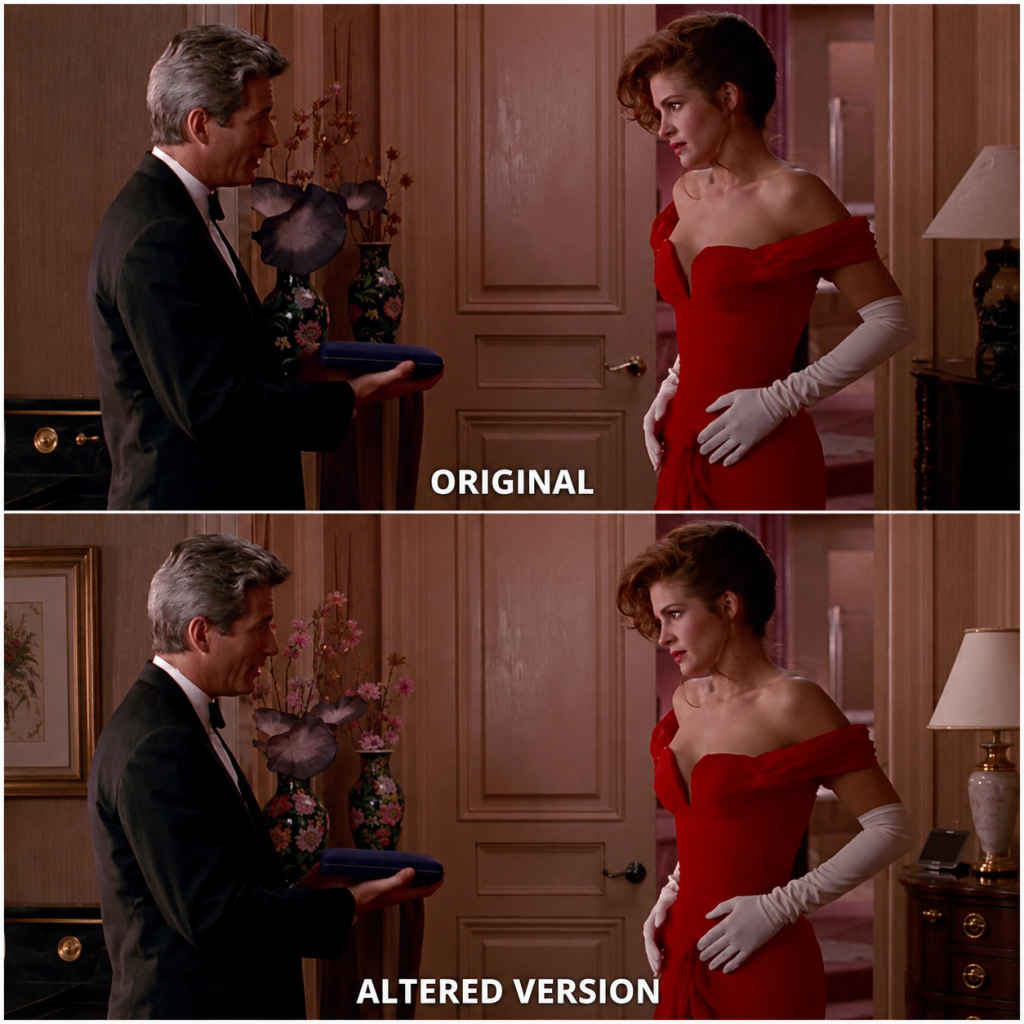 Find the differences from “Pretty Woman”