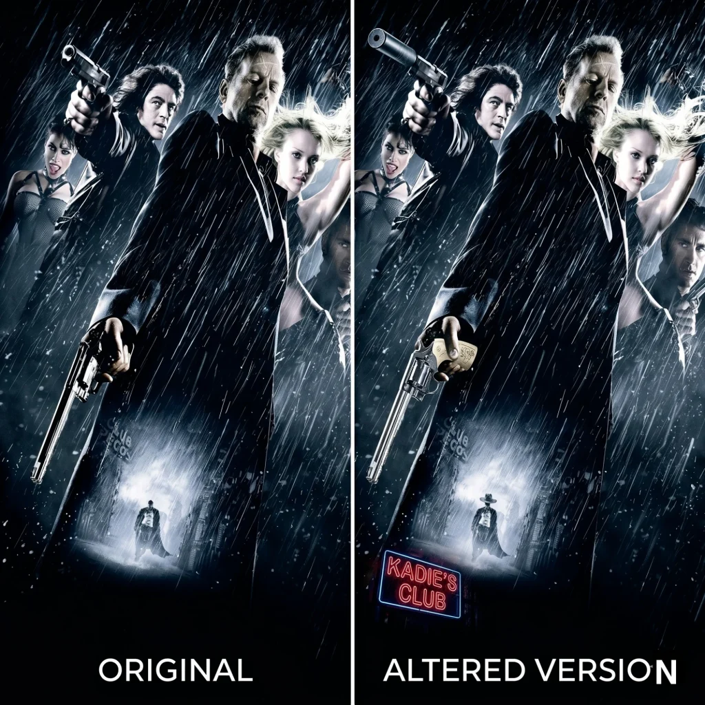 Find the differences from “Sin City”